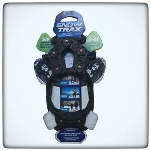 Snow Track  Winter Safety Traction By Yaktrax S-M Men’s 3.5-7. Women 5-9- Black